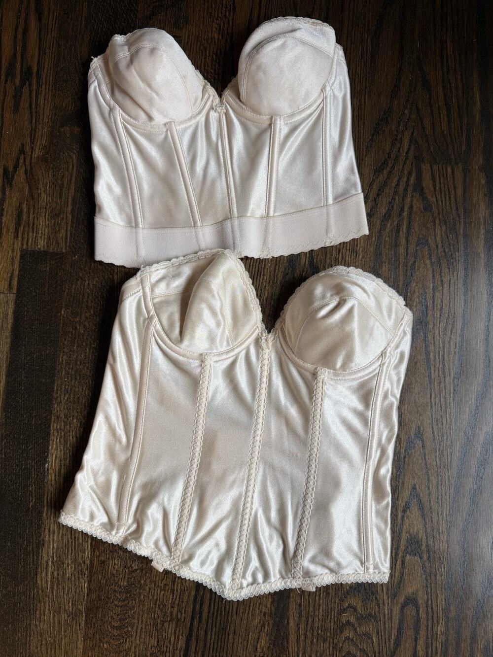 Carnival Corset Lot Of 2 36B Vintage Longline Strapless Bra